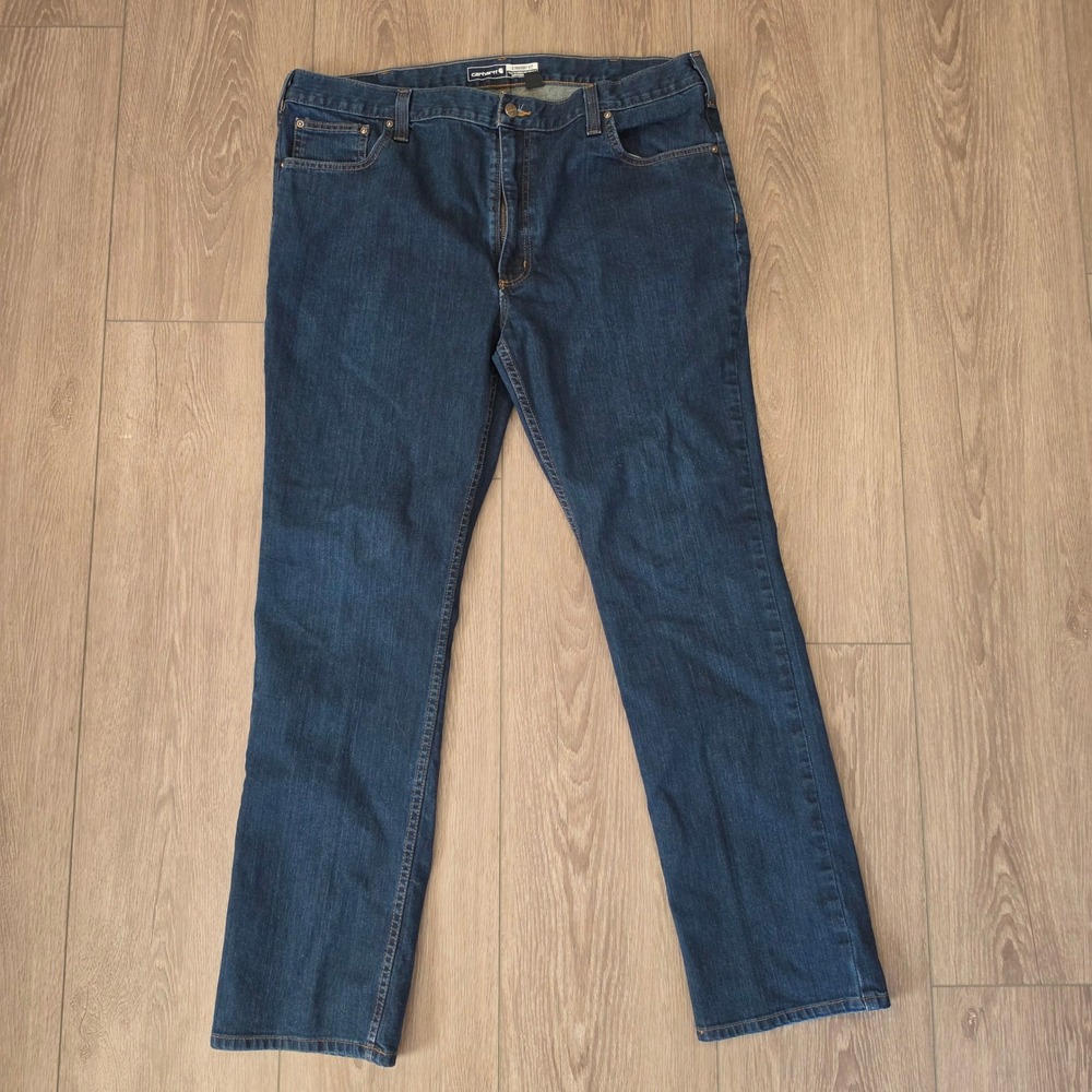 Carhartt Rugged Flex Straight Fit Jeans Mens 40x32 Dark Wash Denim 102807-491‎